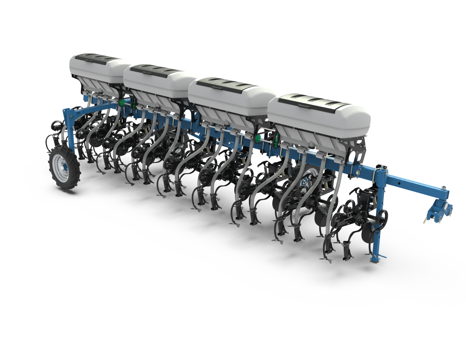 Universal inter-row cultivator (KUM) with loose fertilizers